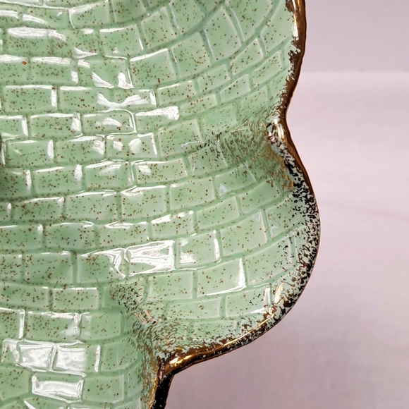 Mid Century Modern California Pottery tidbit / sandwich tray - Picture 7 of 7